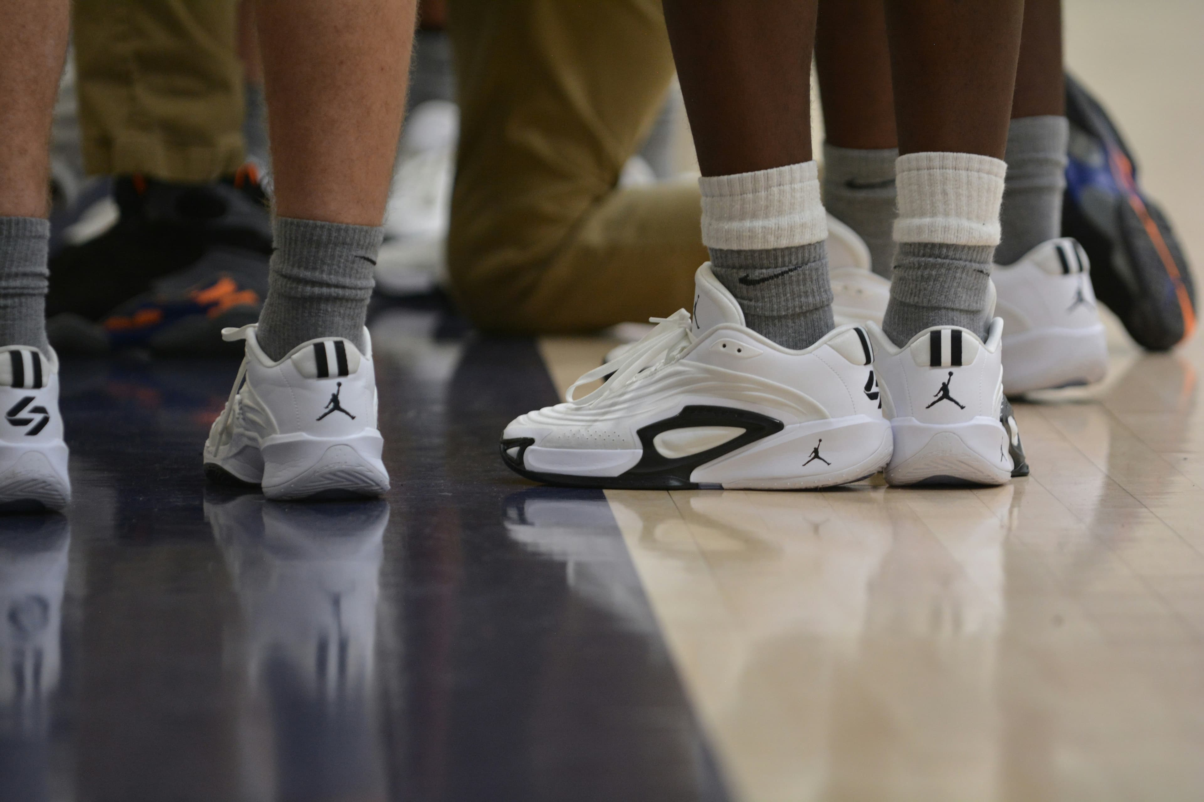 nike at a professional basketball game